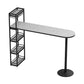Juego de mesa de bar de mármol sintético estilo Glam, mesa de mostrador de 1/2/3 piezas para interior