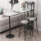 Juego de mesa de bar de mármol sintético estilo Glam, mesa de mostrador de 1/2/3 piezas para interior