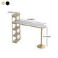 Juego de mesa de bar de mármol sintético estilo Glam, mesa de mostrador de 1/2/3 piezas para interior