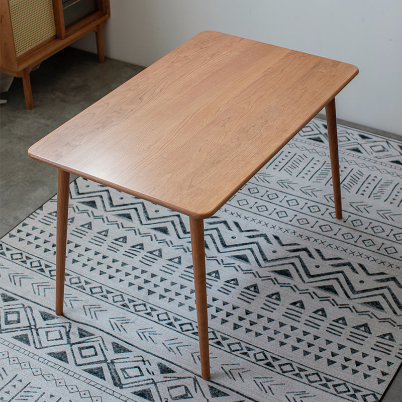 Set da pranzo moderno da 1/4/5/6 pezzi Tavolo da pranzo rettangolare in legno di ciliegio per sala da pranzo