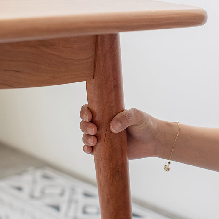 Set da pranzo moderno da 1/4/5/6 pezzi Tavolo da pranzo rettangolare in legno di ciliegio per sala da pranzo