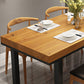 Industrial Rectangle Dining Set 1/2/5 Pieces Solid Wood Dinette Set for Shop Clearhalo 'Dining Room Sets' 'Dining Tables & Seating' 'dining_room_set' 'furn' 'furn_dining_room_set' 'Furniture' 'Kitchen & Dining Furniture' 5634924