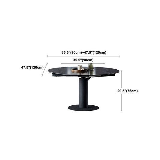 モダンダイニングセットストーン1/2/3/5/7ピース家のためのダイニングターンテーブル家具
