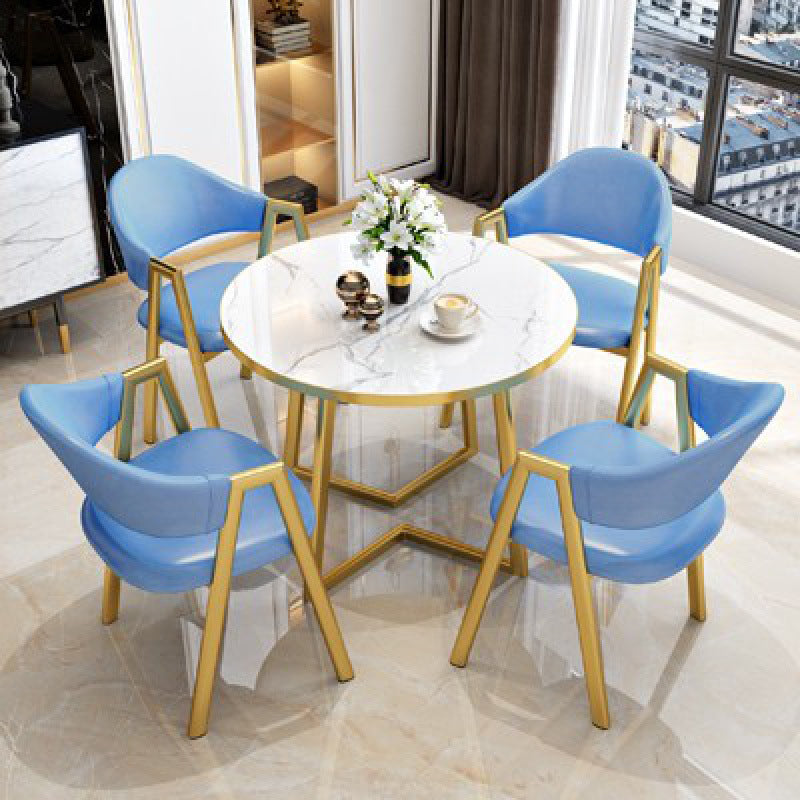 Glam Dining Set Solid Wood 1/2/3/5 Pieces Dining Furniture for Home