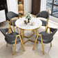 Glam Dining Set Solid Wood 1/2/3/5 Pieces Dining Furniture for Home