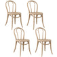 Set tavolo da pranzo in legno massello Tavolo rotondo da 1/4/7 pezzi con sedie laterali