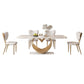 Luxurious Sintered Stone Dining Set Rectangle 1/4/5/7 Pieces Dinette Table Set Clearhalo 'Dining Room Sets' 'Dining Tables & Seating' 'dining_room_set' 'furn' 'furn_dining_room_set' 'Furniture' 'Kitchen & Dining Furniture' 5635077