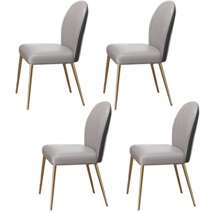 Minimalist Dining Set 1/4/5/6/7 Pcs Sintered Stone Dining Table with Upholstered Chairs 4 White Chairs Clearhalo 'Dining Room Sets' 'Dining Tables & Seating' 'dining_room_set' 'furn' 'furn_dining_room_set' 'Furniture' 'Kitchen & Dining Furniture' 5635119