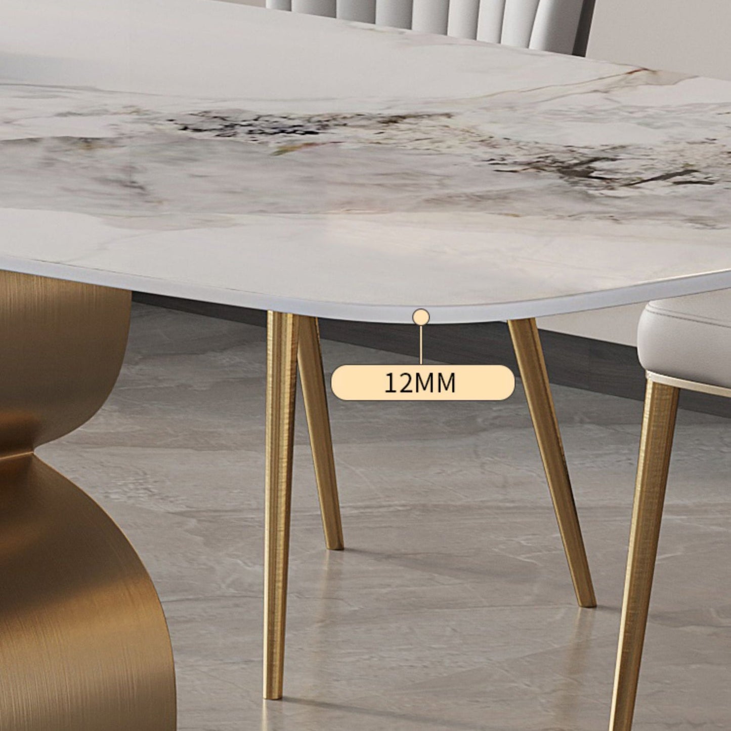 Minimalist Dining Set 1/4/5/6/7 Pcs Sintered Stone Dining Table with Upholstered Chairs Clearhalo 'Dining Room Sets' 'Dining Tables & Seating' 'dining_room_set' 'furn' 'furn_dining_room_set' 'Furniture' 'Kitchen & Dining Furniture' 5635126