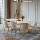 Set da pranzo Glam in pietra sinterizzata 1/2/4/5 pezzi Mobili da pranzo per la casa