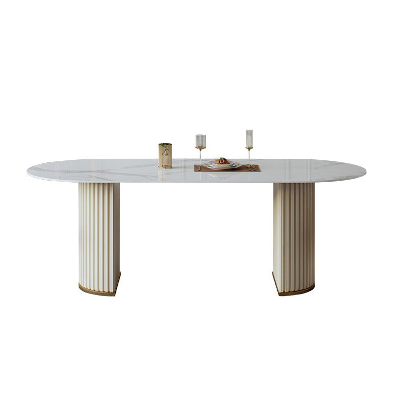 Set da pranzo Glam in pietra sinterizzata 1/2/4/5 pezzi Mobili da pranzo per la casa