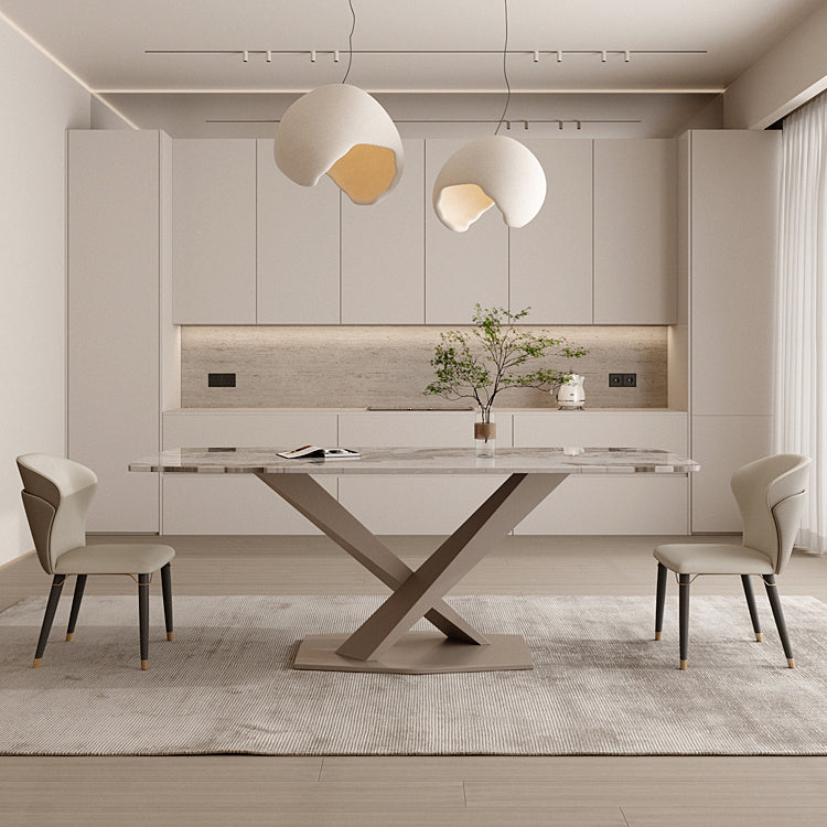 Glam Dining Set 1/3/4 Pcs Gold Rectangle Dining Table with Upholstered Chairs Clearhalo 'Dining Room Sets' 'Dining Tables & Seating' 'dining_room_set' 'furn' 'furn_dining_room_set' 'Furniture' 'Kitchen & Dining Furniture' 5635215