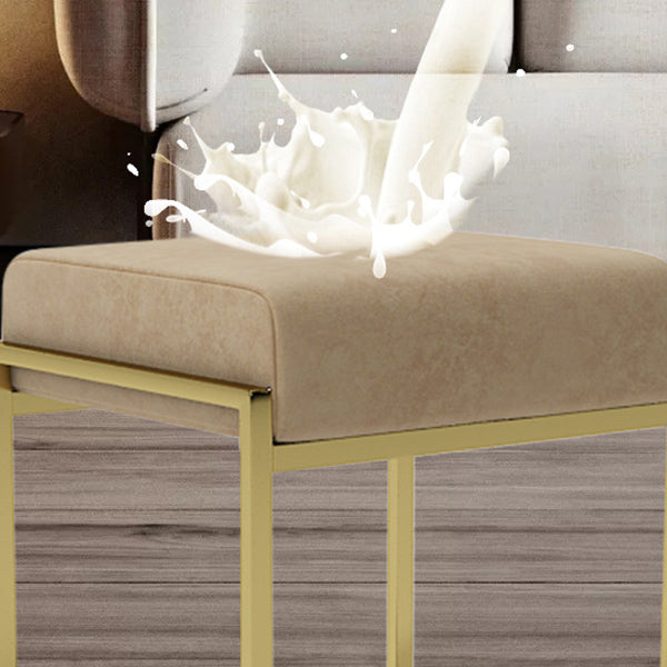 Ottoman moderno in pelle finta colore puro sedia rettangolo impermeabile