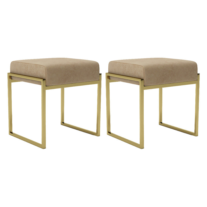 Ottoman moderno in pelle finta colore puro sedia rettangolo impermeabile