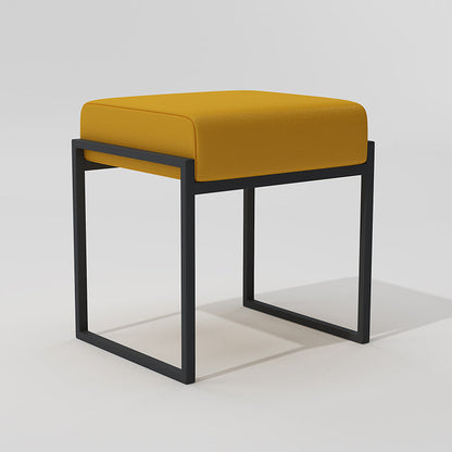 Modern Faux Leather Ottoman Pure Color Waterproof Rectangle Chair Ottoman