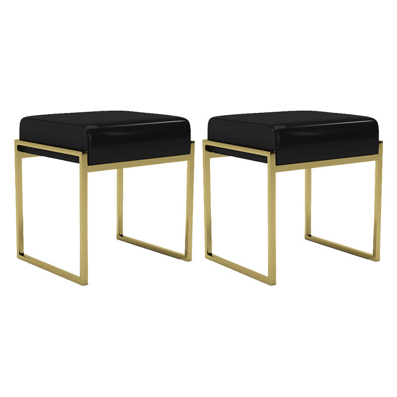 Moderne Kunstleder Ottomane reine farbliche wasserdichte Rechteckstuhl Ottomane