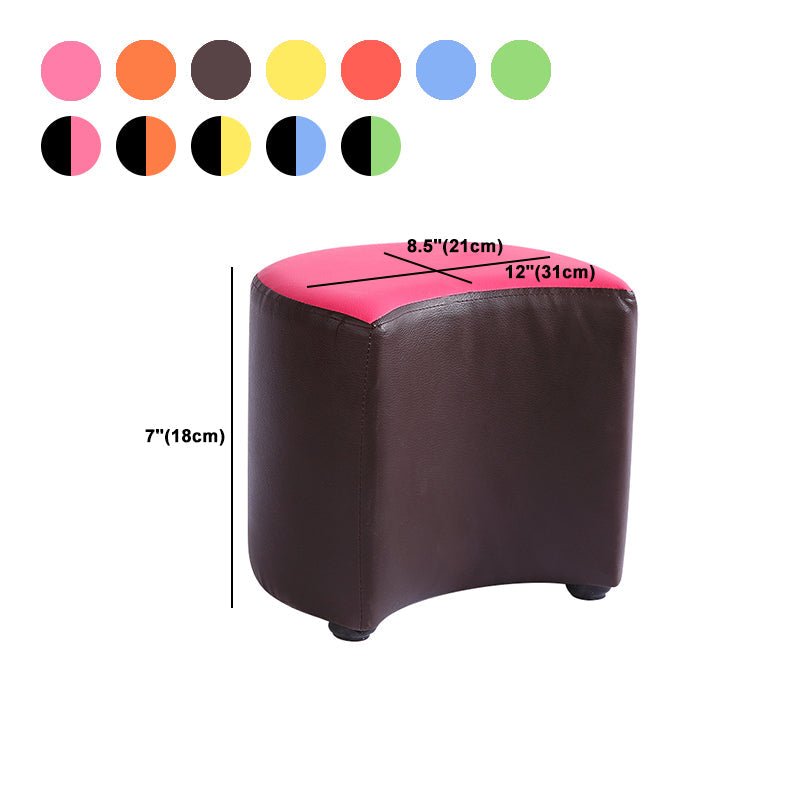 Modern Specialty Target Pouf Plain PU Leather Water Resistant Ottoman Taverna Clearhalo 'furn' 'furn_ottomans_poufs' 'Furniture' 'Living Room Furniture' 'Ottomans & Poufs' 'ottomans_poufs' 5635802