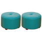 Pure Color Stain Resistant Standard Round Modern Yellow for Living Room 12"L x 12"W x 9"H Peacock Blue 2 Piece Set Clearhalo 'furn' 'furn_ottomans_poufs' 'Furniture' 'Living Room Furniture' 'Ottomans & Poufs' 'ottomans_poufs' 5635840