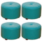 Pure Color Stain Resistant Standard Round Modern Yellow for Living Room 12"L x 12"W x 9"H Peacock Blue 4 Piece Set Clearhalo 'furn' 'furn_ottomans_poufs' 'Furniture' 'Living Room Furniture' 'Ottomans & Poufs' 'ottomans_poufs' 5635843
