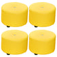 Pure Color Stain Resistant Standard Round Modern Yellow for Living Room 12"L x 12"W x 9"H Yellow 4 Piece Set Clearhalo 'furn' 'furn_ottomans_poufs' 'Furniture' 'Living Room Furniture' 'Ottomans & Poufs' 'ottomans_poufs' 5635848