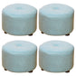 Pure Color Stain Resistant Standard Round Modern Yellow for Living Room 12"L x 12"W x 9"H Light Blue 4 Piece Set Clearhalo 'furn' 'furn_ottomans_poufs' 'Furniture' 'Living Room Furniture' 'Ottomans & Poufs' 'ottomans_poufs' 5635858