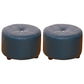 Pure Color Stain Resistant Standard Round Modern Yellow for Living Room 12"L x 12"W x 9"H Navy 2 Piece Set Clearhalo 'furn' 'furn_ottomans_poufs' 'Furniture' 'Living Room Furniture' 'Ottomans & Poufs' 'ottomans_poufs' 5635860