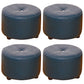 Pure Color Stain Resistant Standard Round Modern Yellow for Living Room 12"L x 12"W x 9"H Navy 4 Piece Set Clearhalo 'furn' 'furn_ottomans_poufs' 'Furniture' 'Living Room Furniture' 'Ottomans & Poufs' 'ottomans_poufs' 5635861
