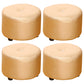 Pure Color Stain Resistant Standard Round Modern Yellow for Living Room 12"L x 12"W x 9"H Light Gold 4 Piece Set Clearhalo 'furn' 'furn_ottomans_poufs' 'Furniture' 'Living Room Furniture' 'Ottomans & Poufs' 'ottomans_poufs' 5635864