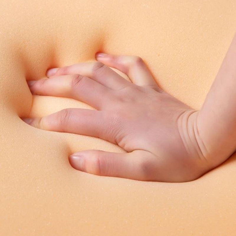 Moderne vlekbestendige standaard ronde geel leer Ottoman voor woonkamer