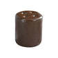 Modern Ottoman Water Resistant Tufted Leather Round Foot Stool Ottoman Brown 1 Piece Clearhalo 'furn' 'furn_ottomans_poufs' 'Furniture' 'Living Room Furniture' 'Ottomans & Poufs' 'ottomans_poufs' 5635991