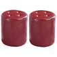 Modern Ottoman Water Resistant Tufted Leather Round Foot Stool Ottoman Red 2 Piece Set Clearhalo 'furn' 'furn_ottomans_poufs' 'Furniture' 'Living Room Furniture' 'Ottomans & Poufs' 'ottomans_poufs' 5636016