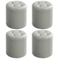 Modern Ottoman Water Resistant Tufted Leather Round Foot Stool Ottoman Grey 4 Piece Set Clearhalo 'furn' 'furn_ottomans_poufs' 'Furniture' 'Living Room Furniture' 'Ottomans & Poufs' 'ottomans_poufs' 5636023