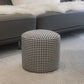 Ottoman Faux Leather Modern Specialty Water Resistant Houndstooth Pattern Ottoman Clearhalo 'furn' 'furn_ottomans_poufs' 'Furniture' 'Living Room Furniture' 'Ottomans & Poufs' 'ottomans_poufs' 5636048