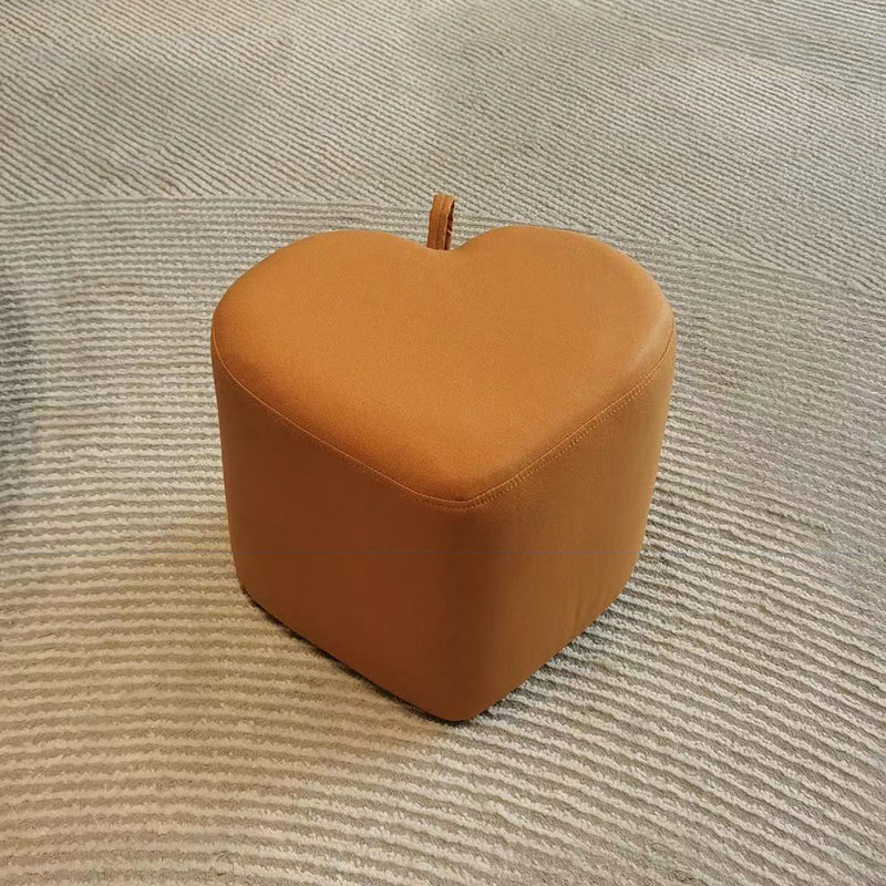 Ottoman Faux Leather Modern Specialty Water Resistant Houndstooth Pattern Ottoman Clearhalo 'furn' 'furn_ottomans_poufs' 'Furniture' 'Living Room Furniture' 'Ottomans & Poufs' 'ottomans_poufs' 5636054