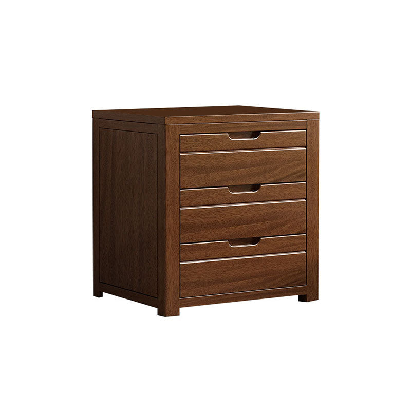 Lingerie de noyer moderne commode coffre de rangement vertical avec tiroirs