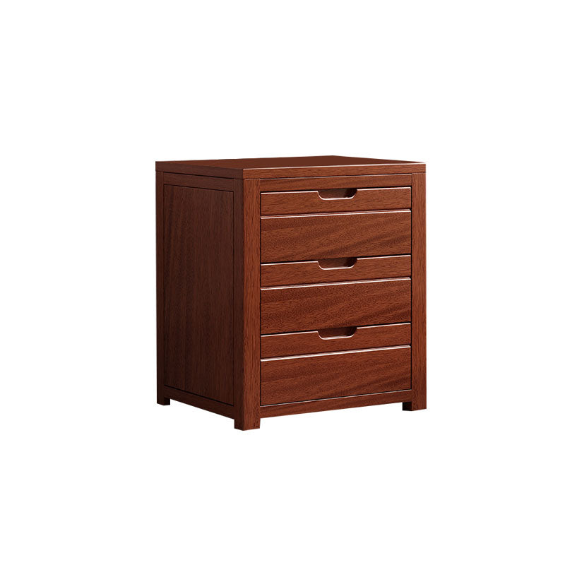 Lingerie de noyer moderne commode coffre de rangement vertical avec tiroirs