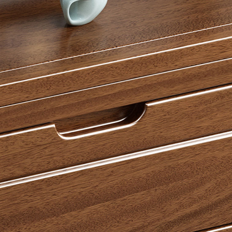 Lingerie de noyer moderne commode coffre de rangement vertical avec tiroirs