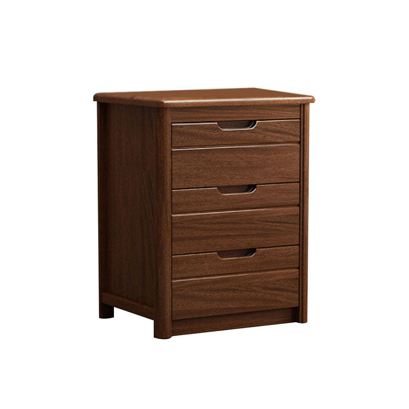Lingerie de noyer moderne commode coffre de rangement vertical avec tiroirs