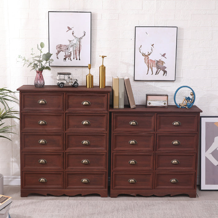 11.8" D Traditional Solid Wood Storage Chest Vertical Storage Chest Dresser with Drawers Clearhalo 'Bedroom Furniture' 'Dressers & Chests' 'dressers_chests' 'furn' 'furn_dressers_chests' 'Furniture' 5636138