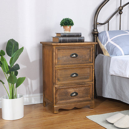 11.8" D Traditional Solid Wood Storage Chest Vertical Storage Chest Dresser with Drawers 18"L x 12"W x 24"H Coffee Clearhalo 'Bedroom Furniture' 'Dressers & Chests' 'dressers_chests' 'furn' 'furn_dressers_chests' 'Furniture' 5636139