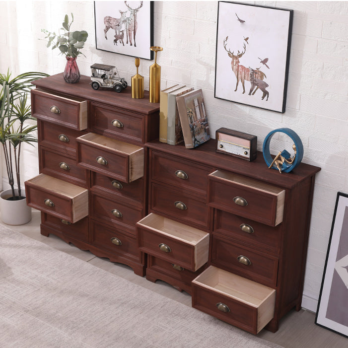 11.8" D Traditional Solid Wood Storage Chest Vertical Storage Chest Dresser with Drawers Clearhalo 'Bedroom Furniture' 'Dressers & Chests' 'dressers_chests' 'furn' 'furn_dressers_chests' 'Furniture' 5636143