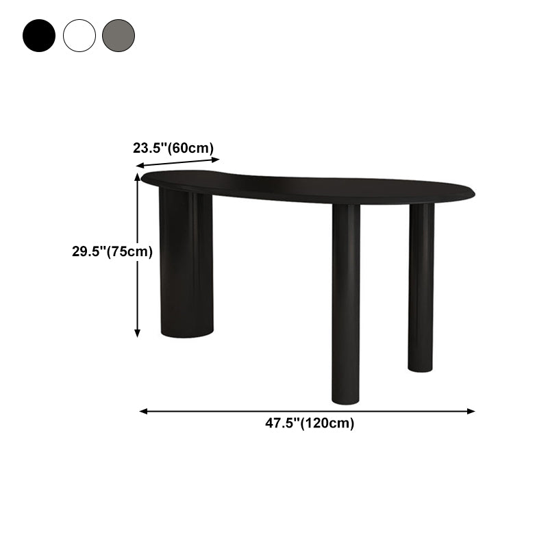 Contemporary Style Writing Desk Curved Bedroom and Office Desk Clearhalo 'furn' 'furn_office_desk' 'Furniture' 'Office Desks' 'Office Furniture' 'office_desk' 5636308