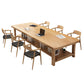 Solid Wood Writing Desk Contemporary Style Office Meeting Table