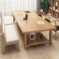 Solid Wood Writing Desk Contemporary Style Office Meeting Table
