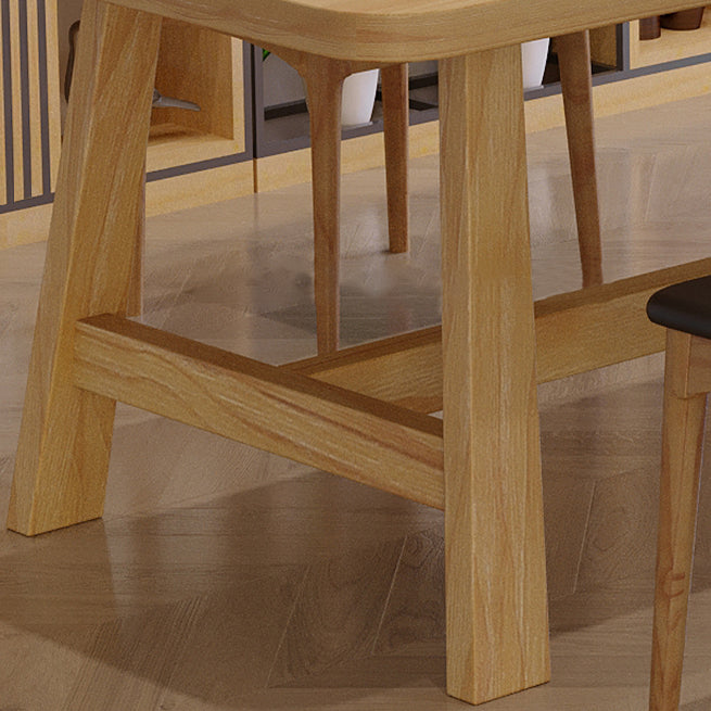 Modern Style Office Desk Solid Wood Trestle Writing Desk for Home Clearhalo 'furn' 'furn_office_desk' 'Furniture' 'Office Desks' 'Office Furniture' 'office_desk' 5636442