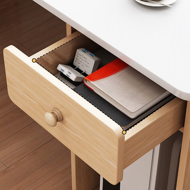 Modern Corner Writing Desk Manufactured Wood Desk With Bookshelf,47.2"L x 23.6"W Clearhalo 'furn' 'furn_office_desk' 'Furniture' 'Office Desks' 'Office Furniture' 'office_desk' 5636484