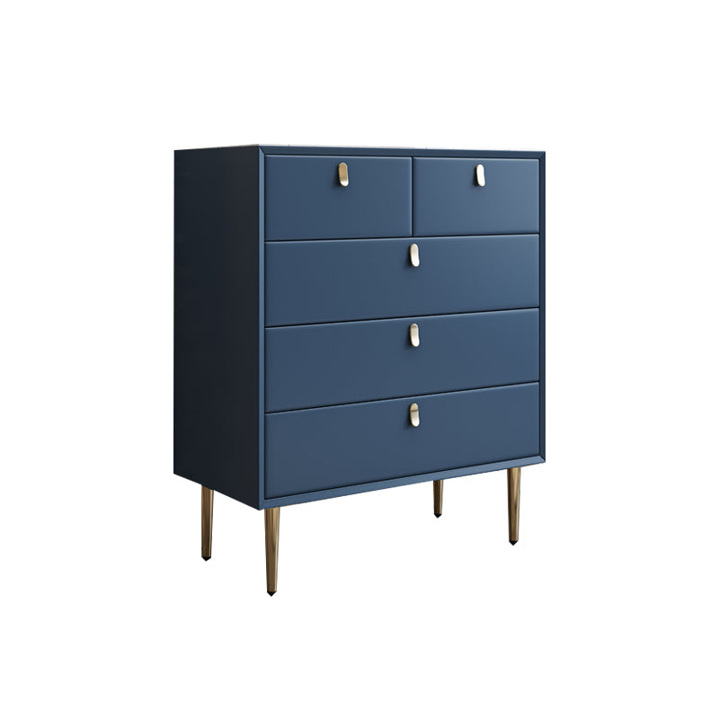 Coffre de lingerie en bois vertical coffre de rangement de chambre moderne avec 5 tiroirs