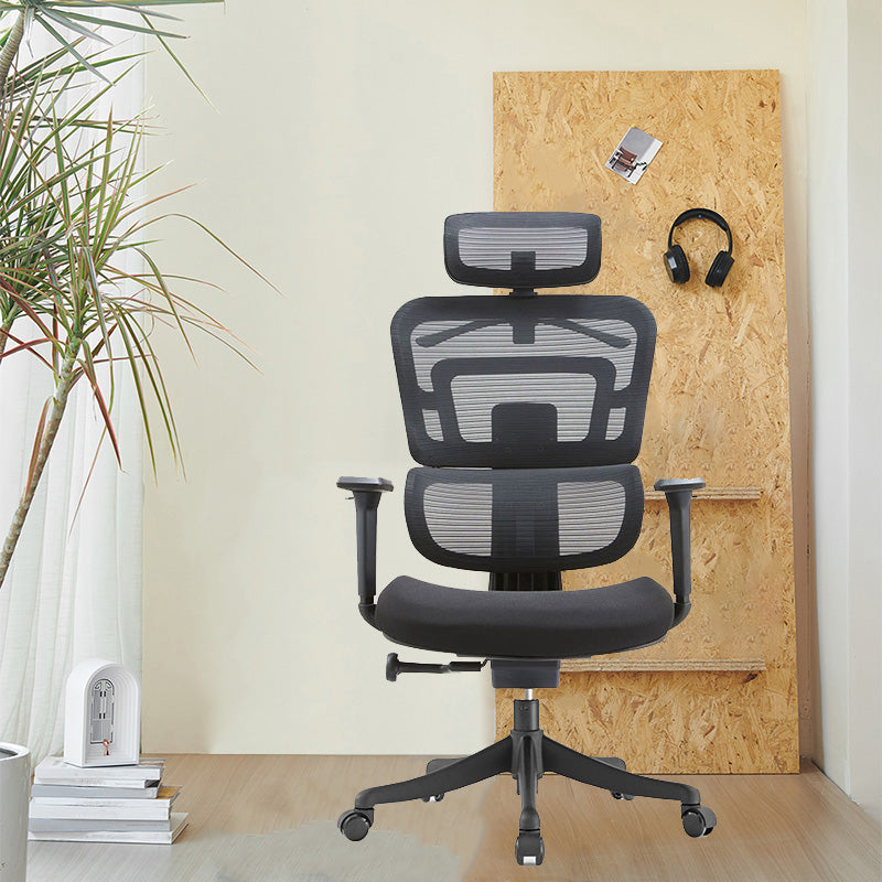 Sedia da task ergonomiche alte alte contemporanea sedia da ufficio regolabile