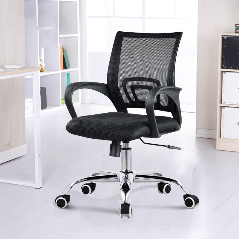 Modern Desk Chair Mid Back Ergonomic Computer Task Mesh Office Chair 1 Piece Casters Included Clearhalo 'furn' 'furn_office_chair' 'Furniture' 'Office Chairs' 'Office Furniture' 'office_chair' 5636585