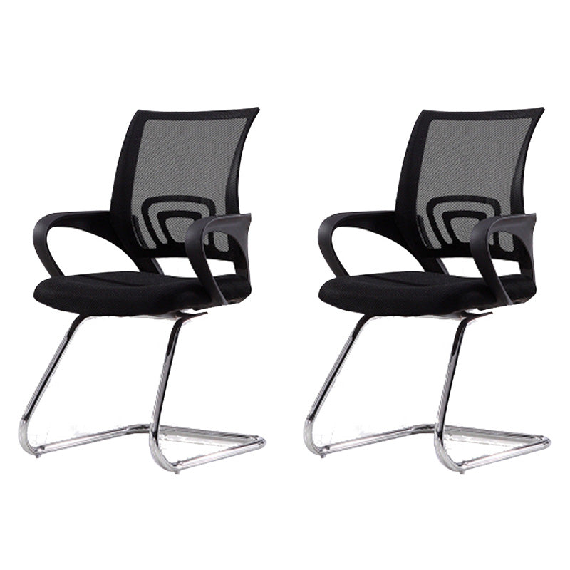 Modern Desk Chair Mid Back Ergonomic Computer Task Mesh Office Chair 2 Piece Set Casters Not Included Clearhalo 'furn' 'furn_office_chair' 'Furniture' 'Office Chairs' 'Office Furniture' 'office_chair' 5636586